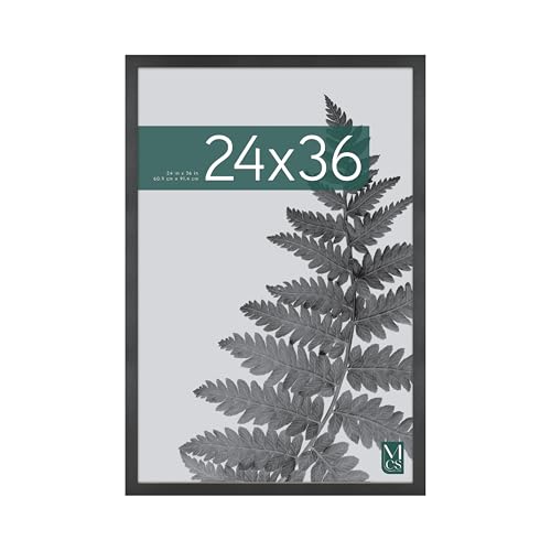 MCS Studio Gallery 24x36 Poster Frame Black Woodgrain