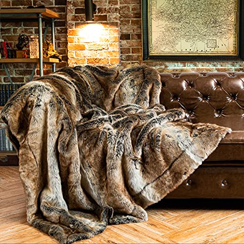 BATTILO HOME Faux Fur Throw