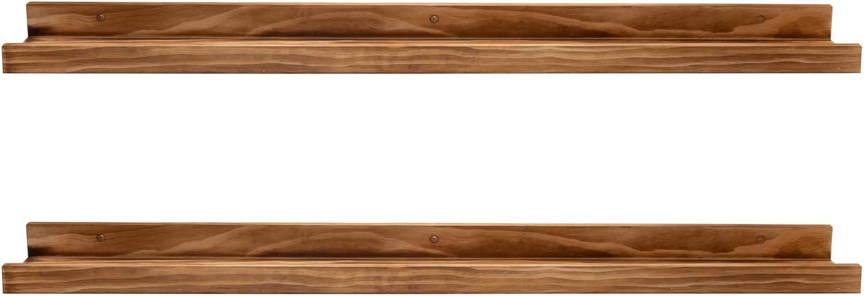AZSKY 48 Inches Wood Picture Ledge (Set of 2)