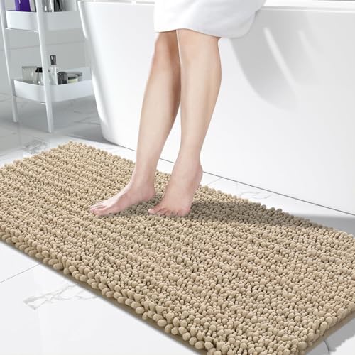 Yimobra 60x24 Chenille Runner (Pale Khaki)