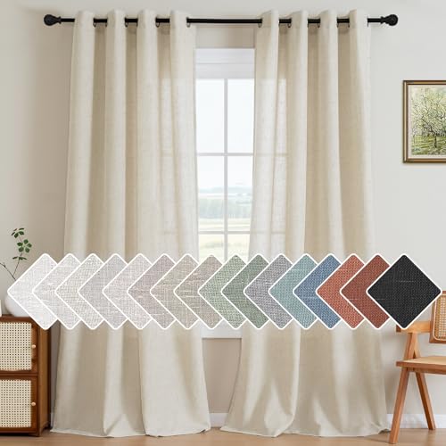 H.VERSAILTEX Linen Curtains (Ivory)