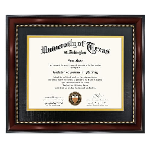 GraduationMall 8.5x11 Diploma Frame (Mahogany)