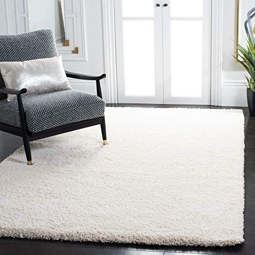 SAFAVIEH Milan Shag 3' Square Ivory