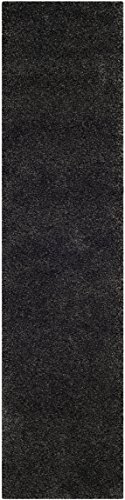 SAFAVIEH Milan Shag Runner - Dark Grey