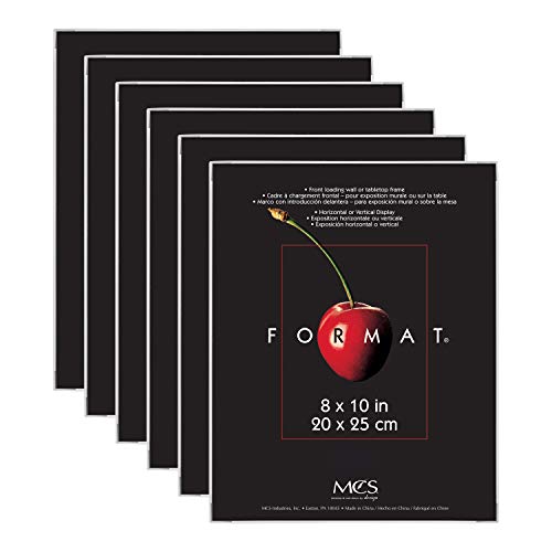 MCS Format Picture Frames, Gallery Wall Frames, White, 8 x 10, 6-Pack