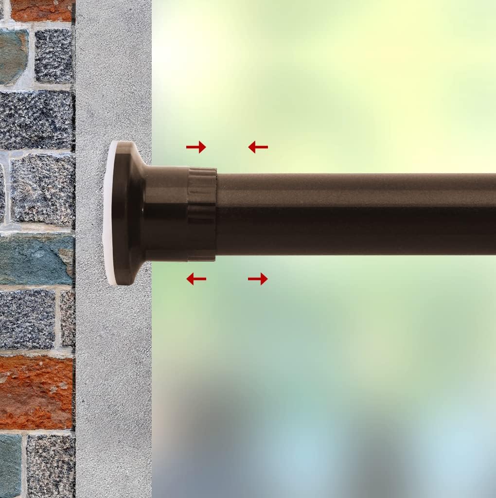 Refrze Room Divider Tension Curtain Rod