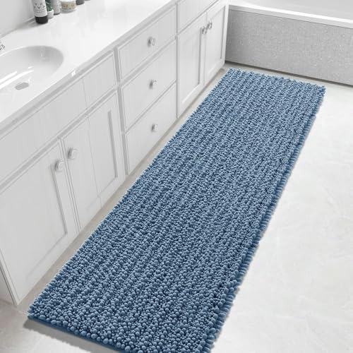 Yimobra 70x24 Chenille Runner (Denim Blue)