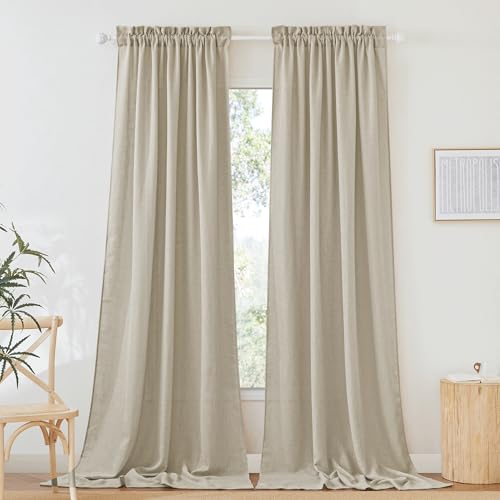 RYB HOME Semi Sheer Curtains