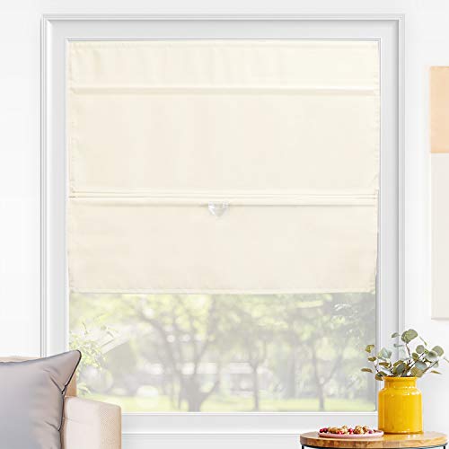 CHICOLOGY Cordless Roman Shades, 35" W x 64" H