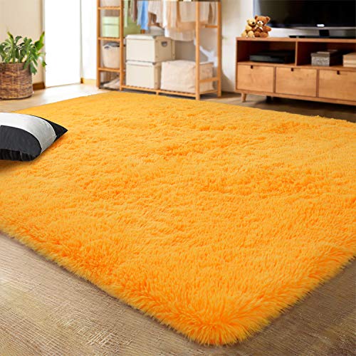 LOCHAS Ultra Soft Fluffy Rug 4x5.3
