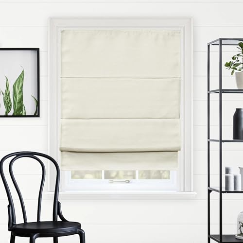 CHICOLOGY Roman Shades 34" x 64" (Del Mar Moon Shell)