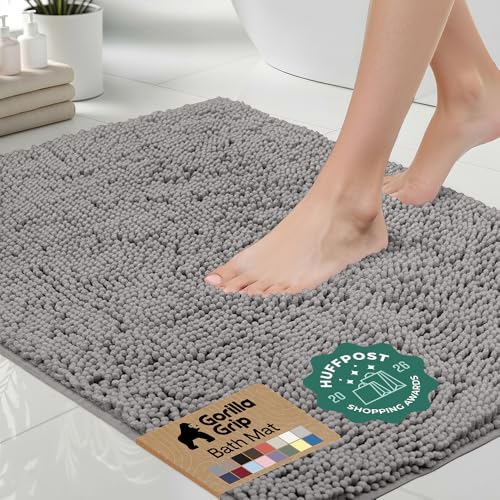 GORILLA GRIP Bath Rug Mat 60x17