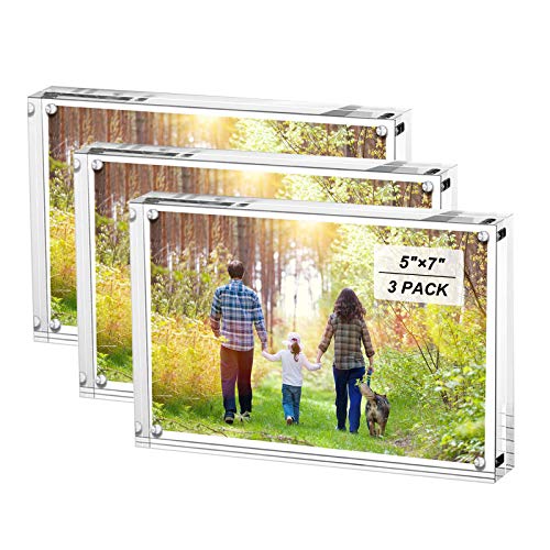 Boxalls 5x7 Acrylic Frames (3 Pack)