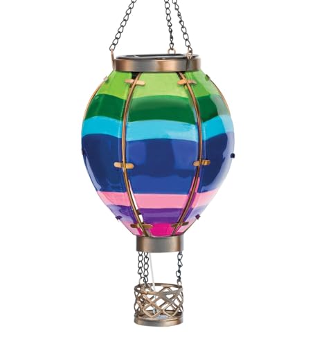 Regal Art & Gift Hot Air Balloon Solar Lantern (Stripe, Small)