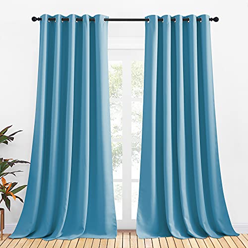 NICETOWN Blackout Grommet 70x95 Teal