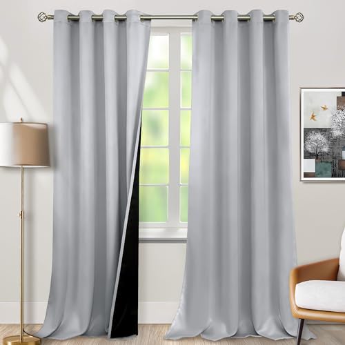 BGment Light Grey Blackout Curtains
