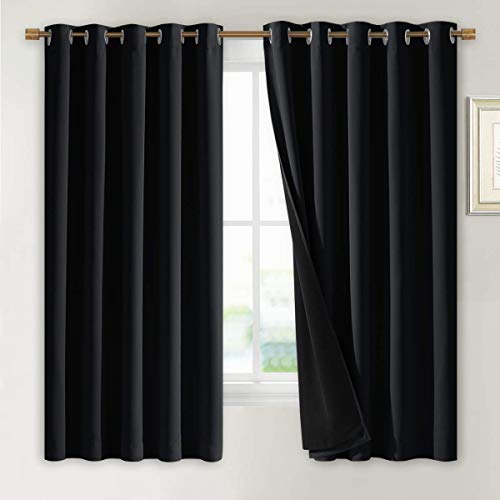 NICETOWN Complete 100% Blackout Curtains (Short)