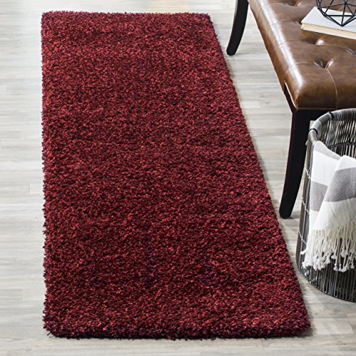 SAFAVIEH California Shag 2'3" x 15', Maroon