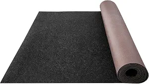 Happybuy Boat Carpet, 6 ft x 23 ft Marine Carpet for Boats, Waterproof Black Indoor Outdoor Carpet with Marine Backing Anti-Slide Marine Grade Boat Carpet Cuttable Easy to Clean Patio Rugs Deck Rug