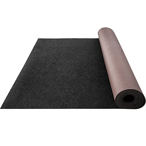 Happybuy 6 ft x 23 ft Black Marine Carpet for Boats Waterproof - 0.18" Thick Indoor Outdoor Rug Carpet Roll for Home Patio Porch Deck