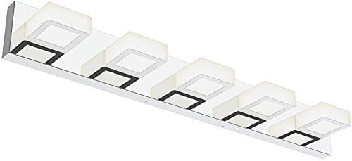 Ralbay Modern Chrome Bathroom Lights (5-LED)