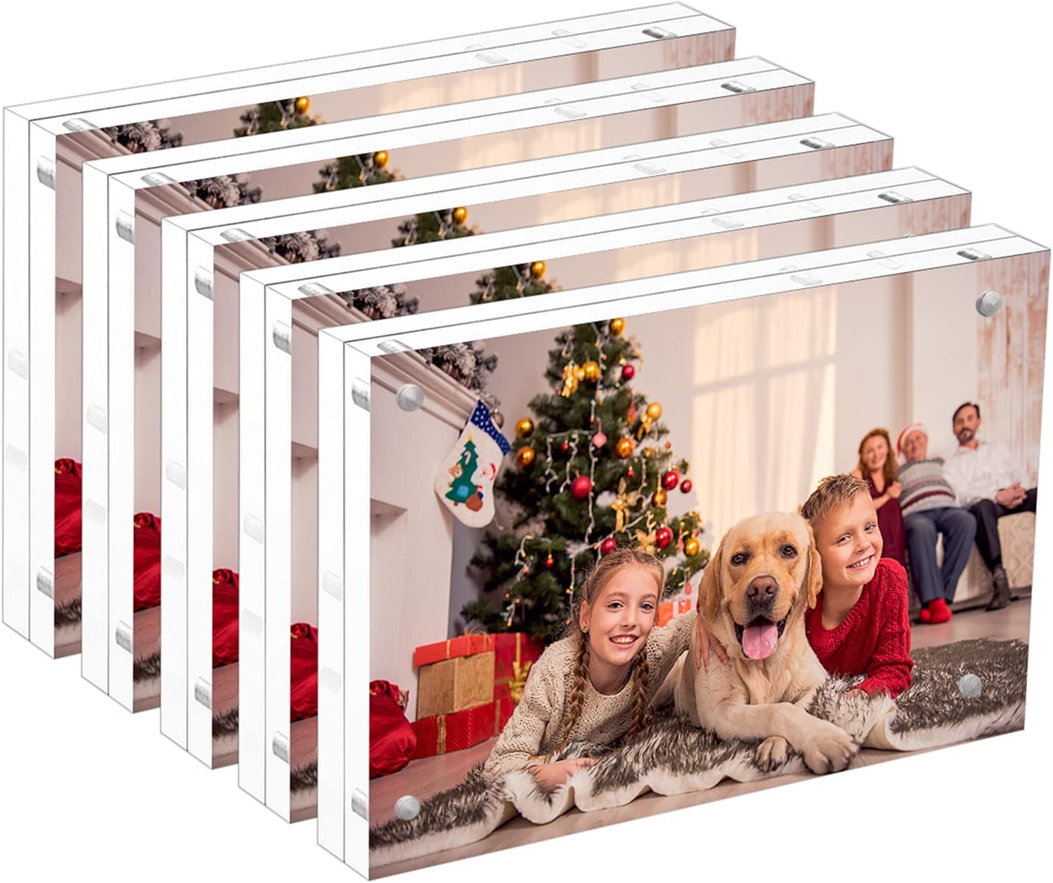 NIUBEE 5x7 Acrylic Picture Frame 5 Pack