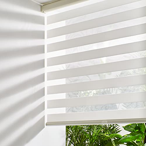 Persilux Cordless Zebra Blinds (39" x 72", Cream)