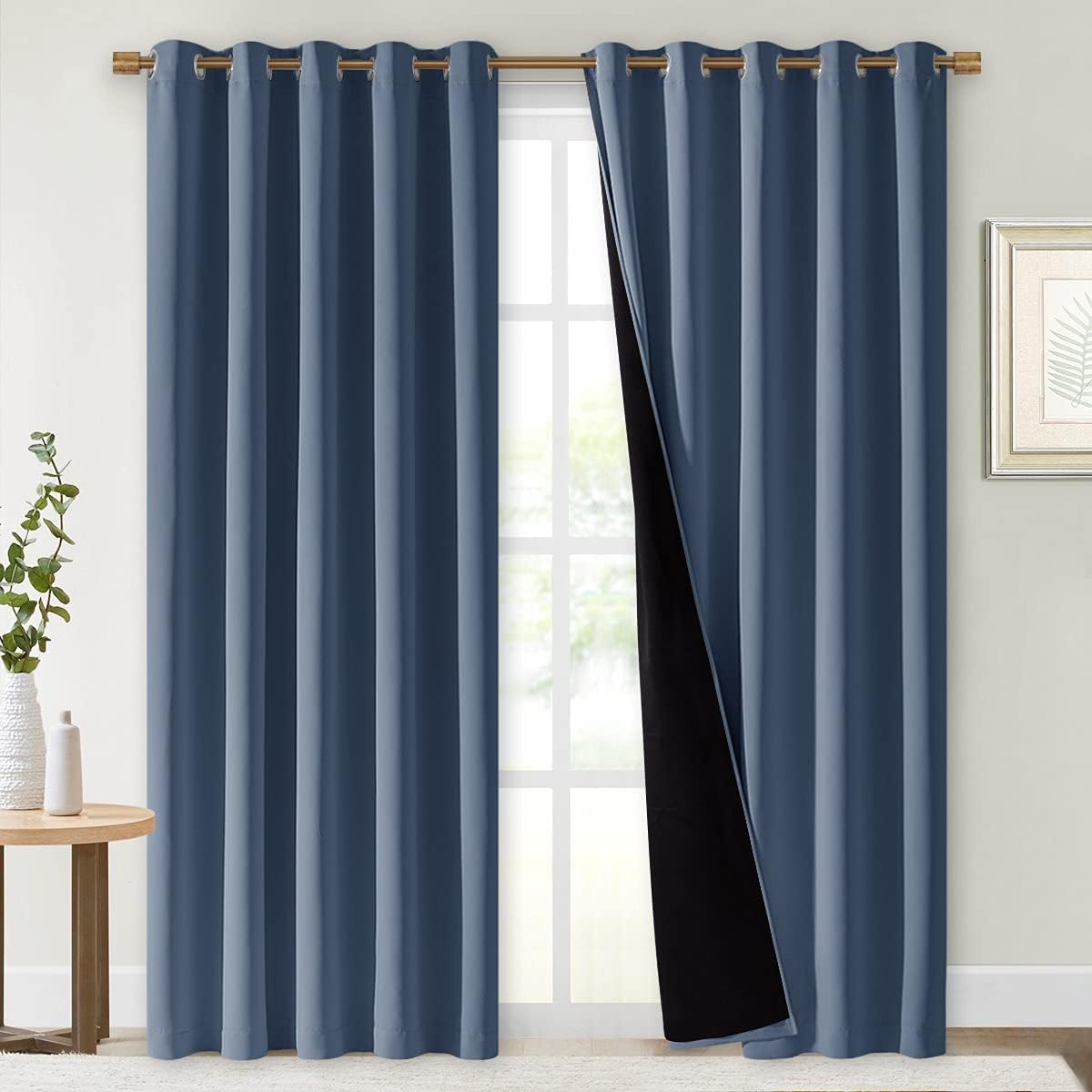 NICETOWN 100% Blackout Curtains (70" set)