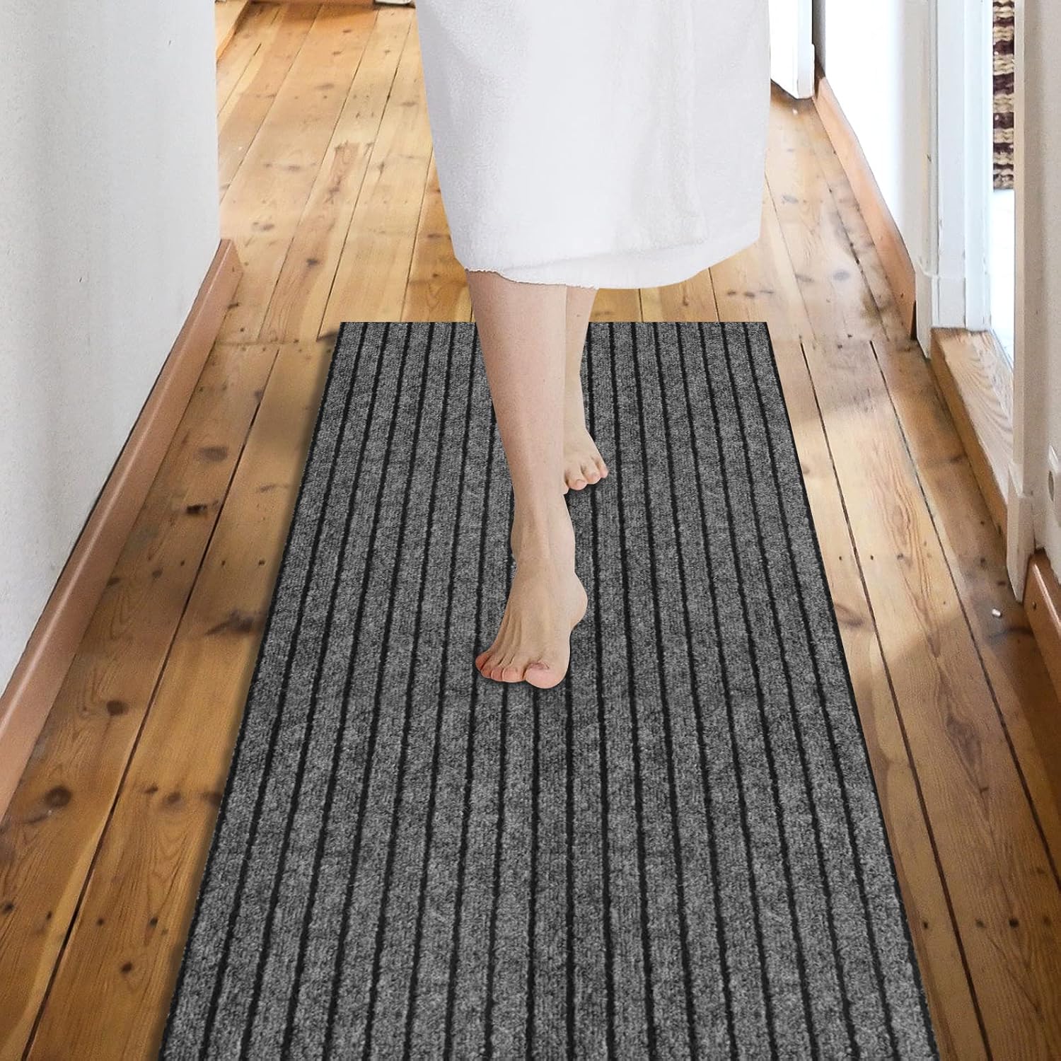 Weidear 3FT x 65FT Gray Stripe