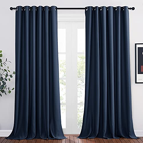 NICETOWN Navy 80 x 95 Curtains