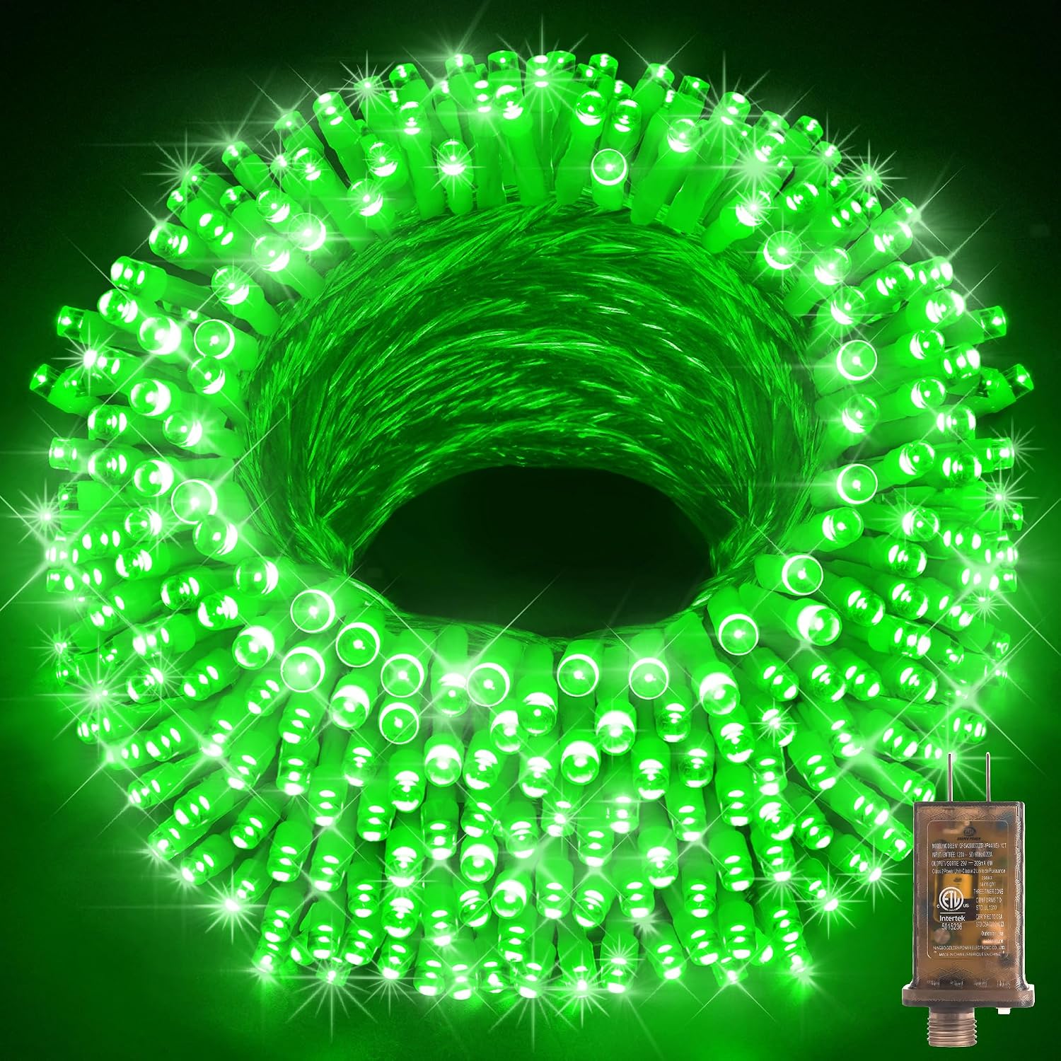 KNONEW 403ft 1000 LED Christmas String Lights Outdoor 8 Modes & Timer Fairy Light Plug in Waterproof LED Fairy Lights for Xmas Yard Tree Wedding Party Holiday Decorations (Green)