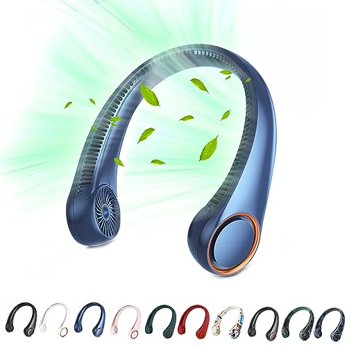 penkou Portable Neck Fan (Blue)