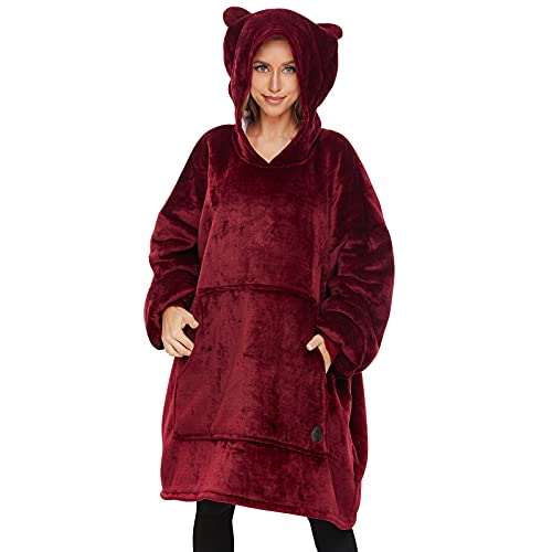 THREE POODLE Wearable Blanket Hoodie