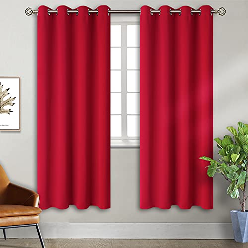 BGment Red Blackout Curtains