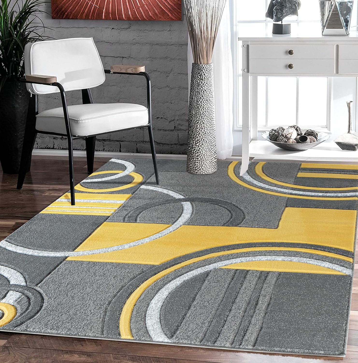 GLORY RUGS (8x10, Yellow)