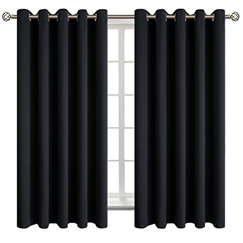 BGment Blackout Curtains - 70 x 63 Inch, Black