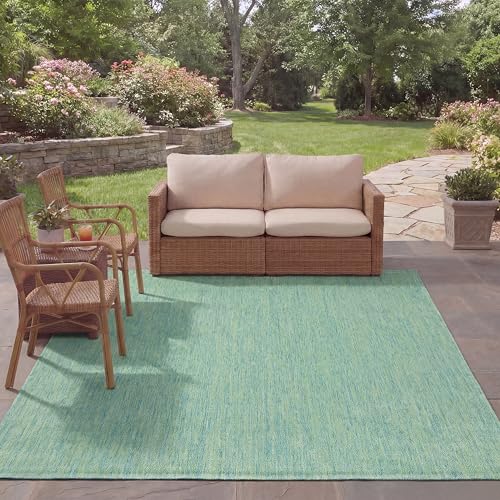 SAFAVIEH Courtyard 9' x 12' Green/Blue (CY8521)