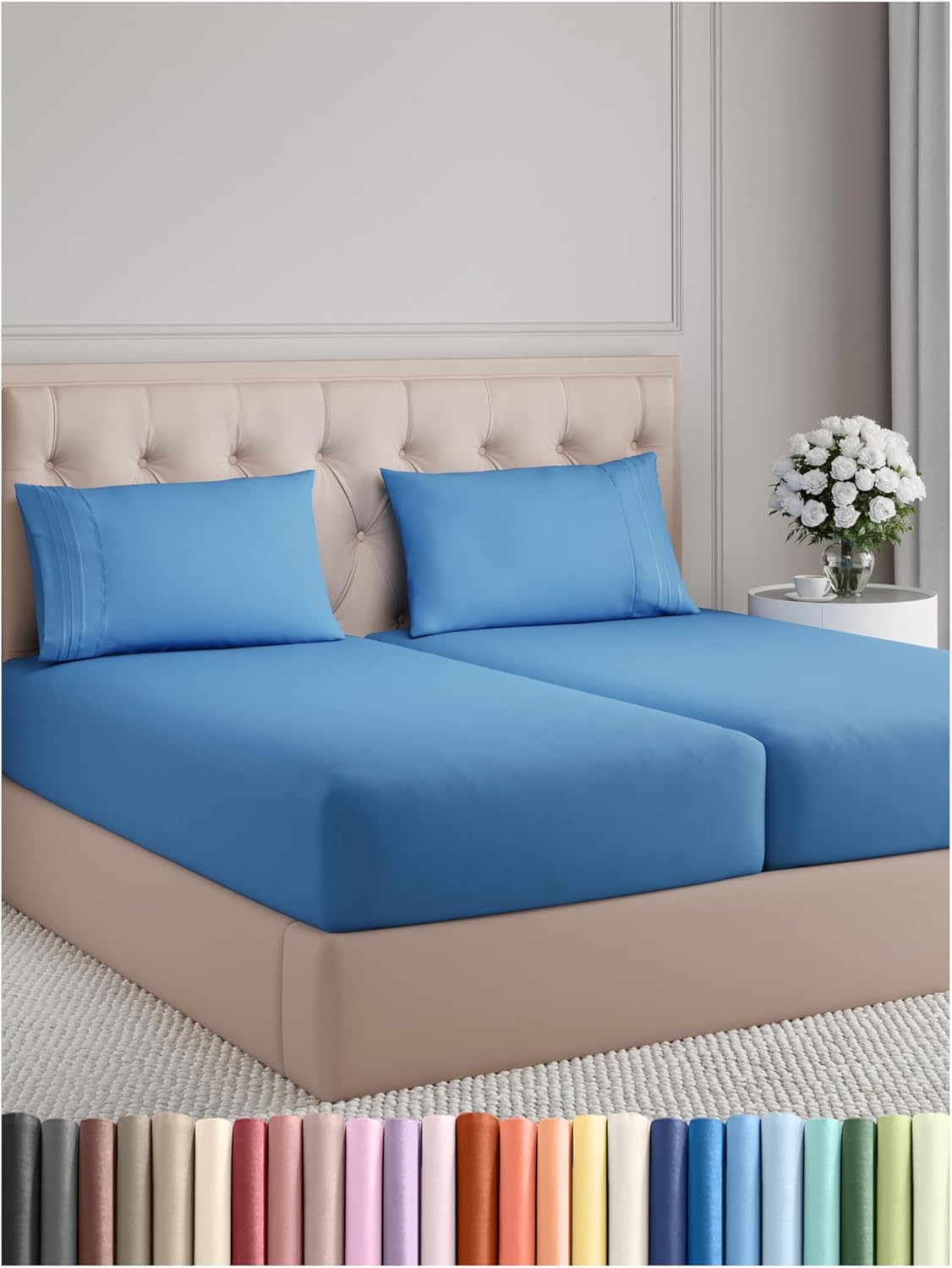 CGK Unlimited Split King 5 Piece (Royal Blue)