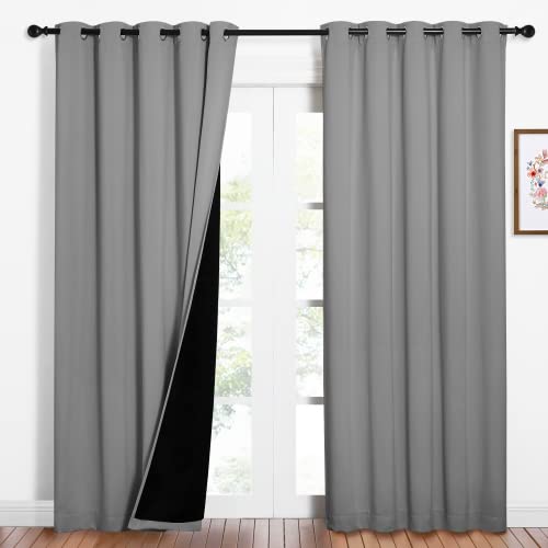 NICETOWN Silver Grey Full Shade Panels