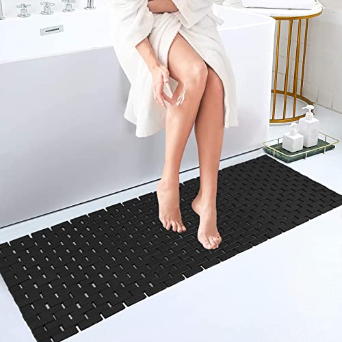 Fovlaurs Bambo Bath Mat (Black) 16x48