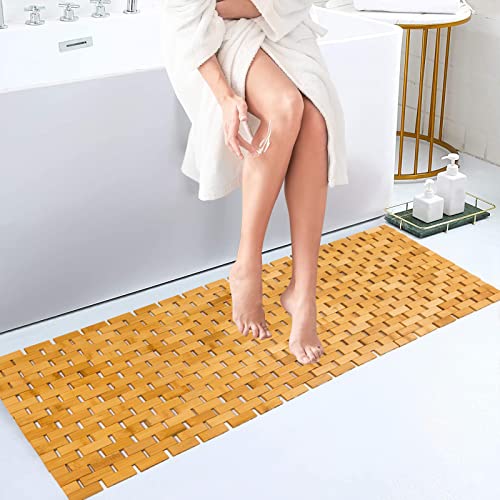 Fovlaurs Bambo Bath Mat (Natural) 16x48