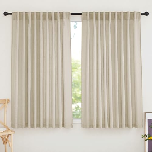 RYB HOME Extra Wide Sheer Curtains