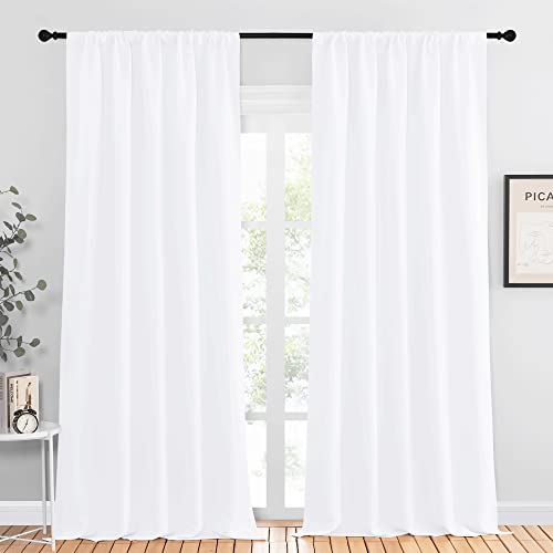 NICETOWN White Bedroom Curtain Panels