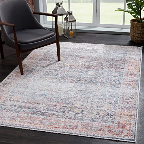 Bloom Rugs Caria Washable Non-Slip 4x6 Rug (Premium)