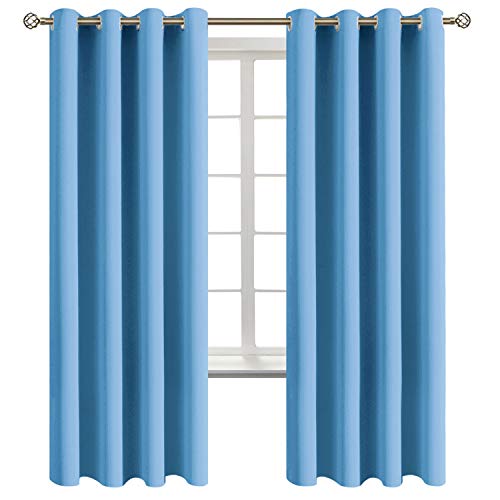 BGment Sky Blue 72" Curtains
