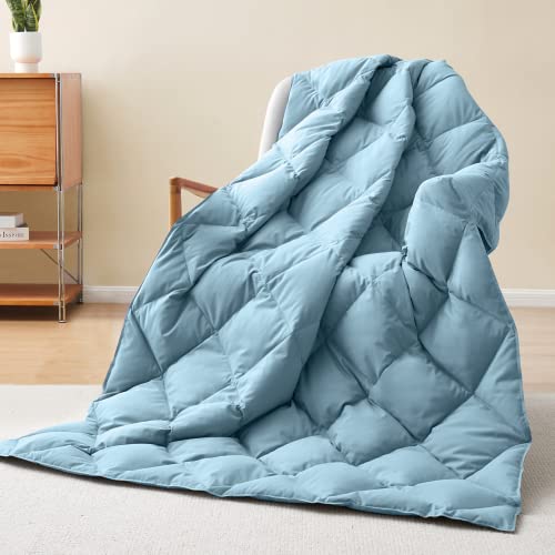 puredown Lightweight Down Throw (Blue)
