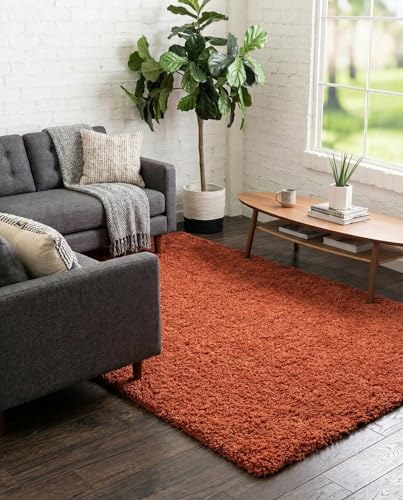 Rugs.com Terracotta 5' x 8' Shag Rug
