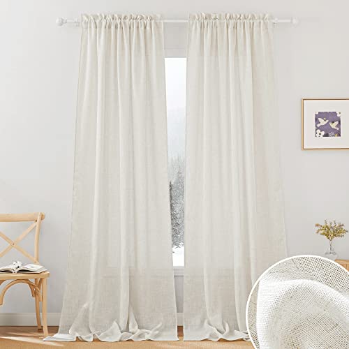RYB HOME Semi Sheer Curtains