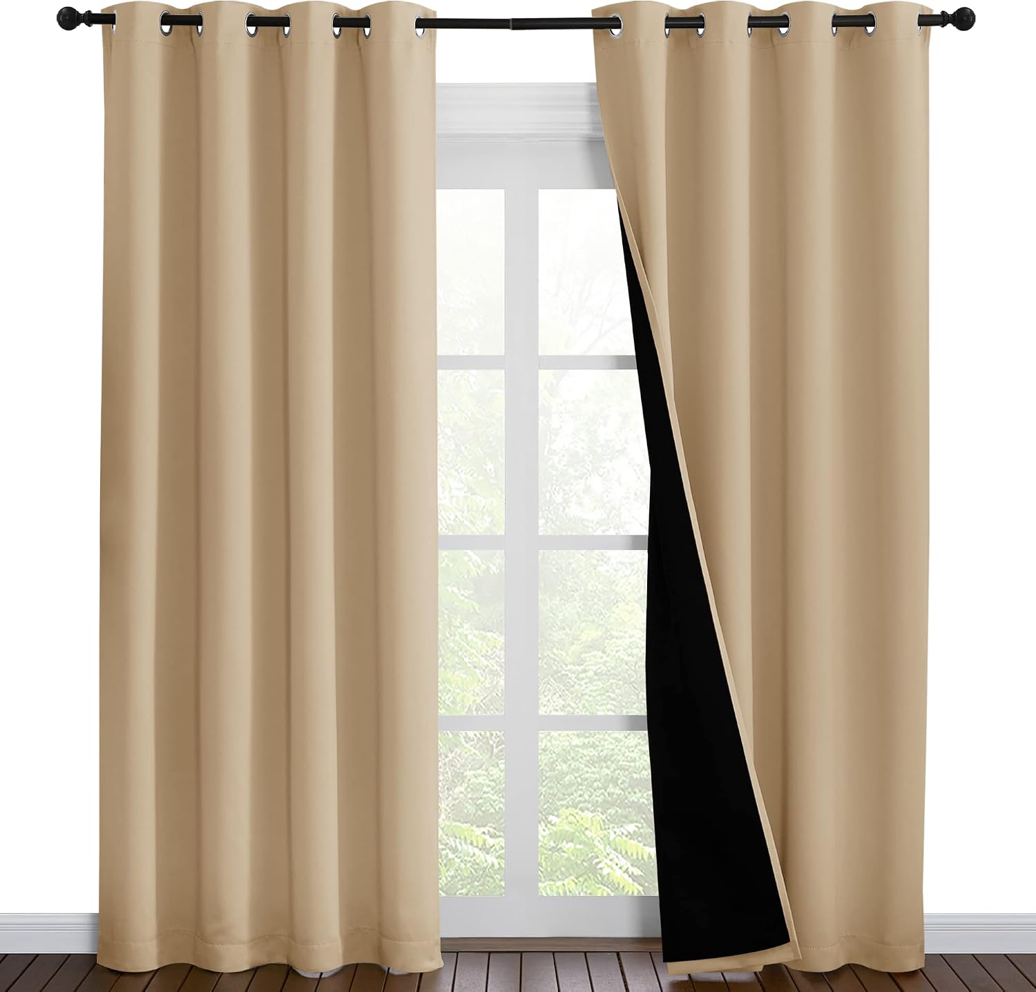 NICETOWN Living Room Completely Shaded Draperies