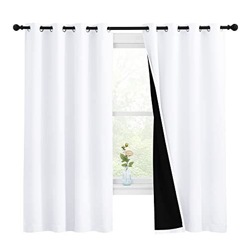 NICETOWN White 100% Blackout 55x68